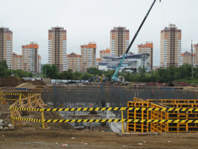 В микрорайоне «Ореховая сопка» развивают инфраструктуру для новых жилых домов.